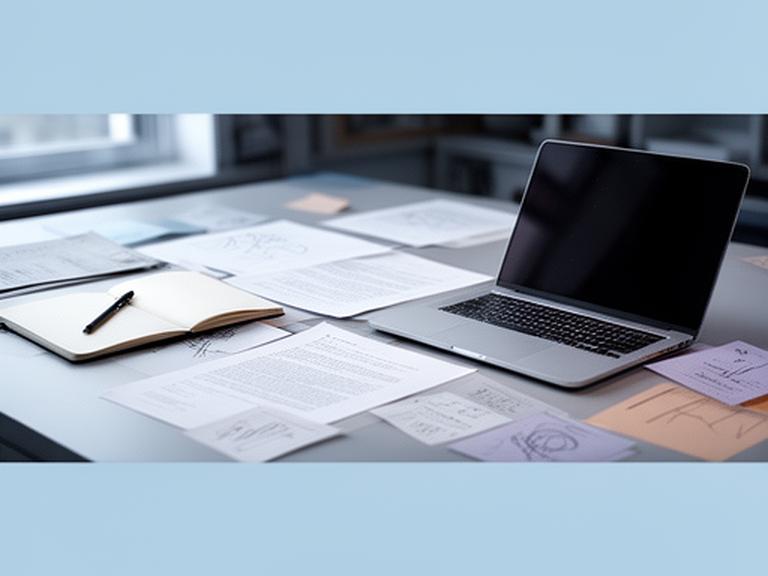 Editorial desk with a printed privacy policy beside a laptop and newsroom notes